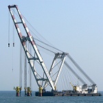 Морской несамоходный плавучий кран «Волгарь» грузоподъемностью 1600 тонн